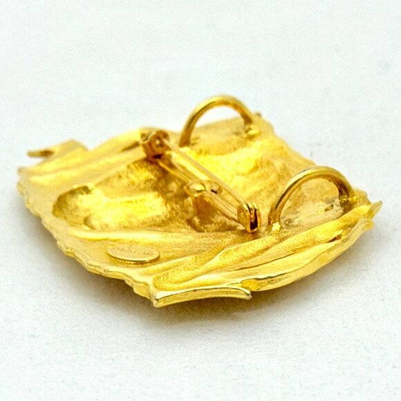 Vintage 1980s Parklane Large Wild Cat Brooch/Pin - Picture 6 of 7